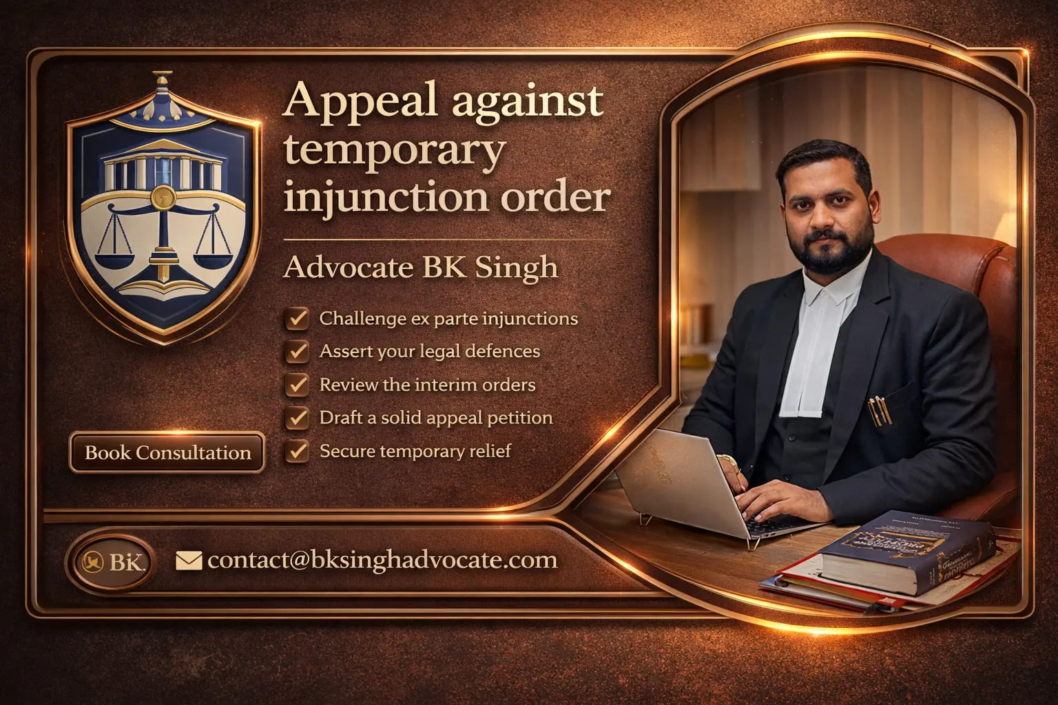 Appeal Against Temporary Injunction Order
