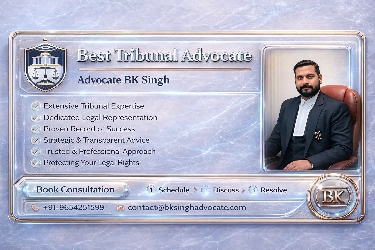 Best tribunal advocate in India for practical case handling