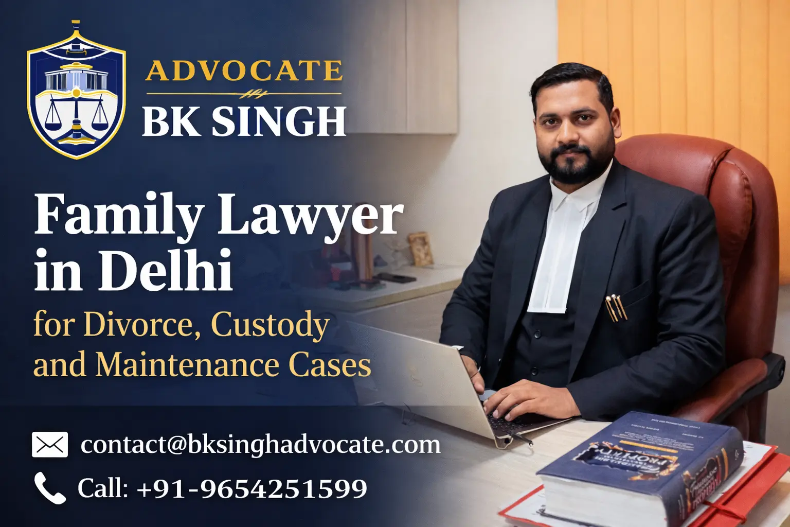 Family Lawyer in Delhi for Divorce, Custody and Maintenance Cases