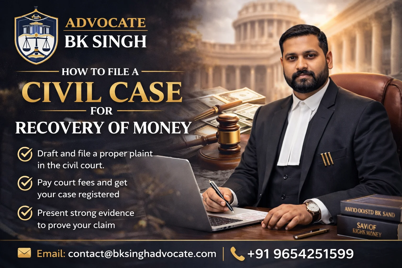 How to File a Civil Case for Recovery of Money in India