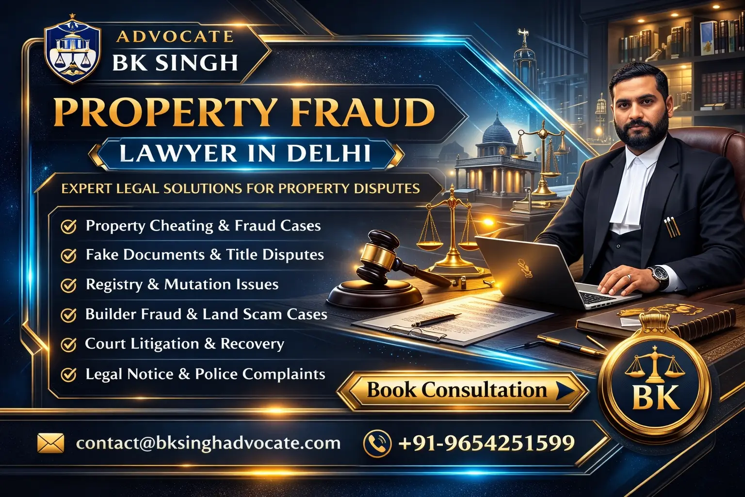 Property Fraud Lawyer in Delhi