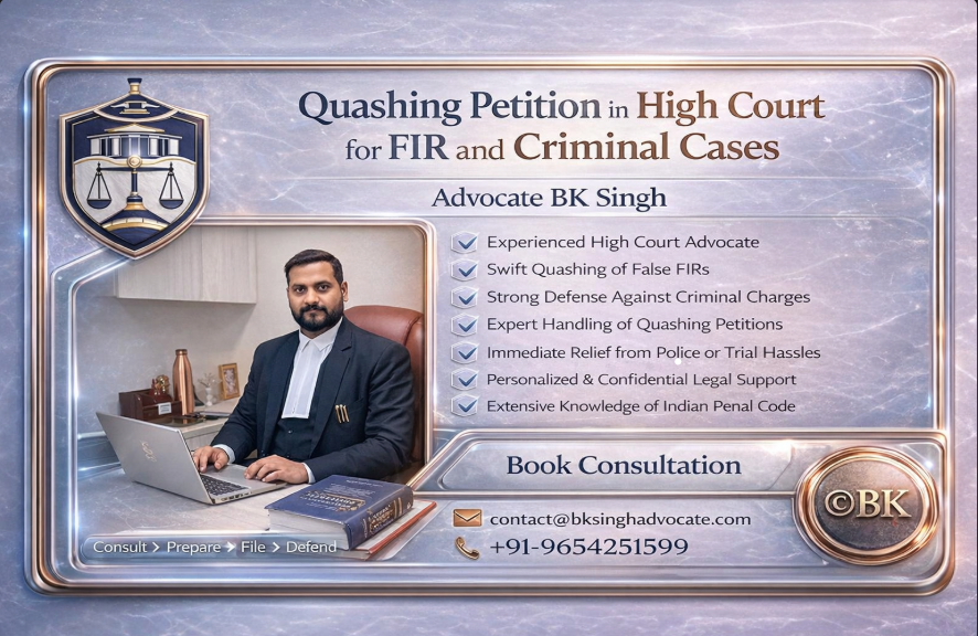 Quashing Petition in High Court for FIR and Criminal Cases