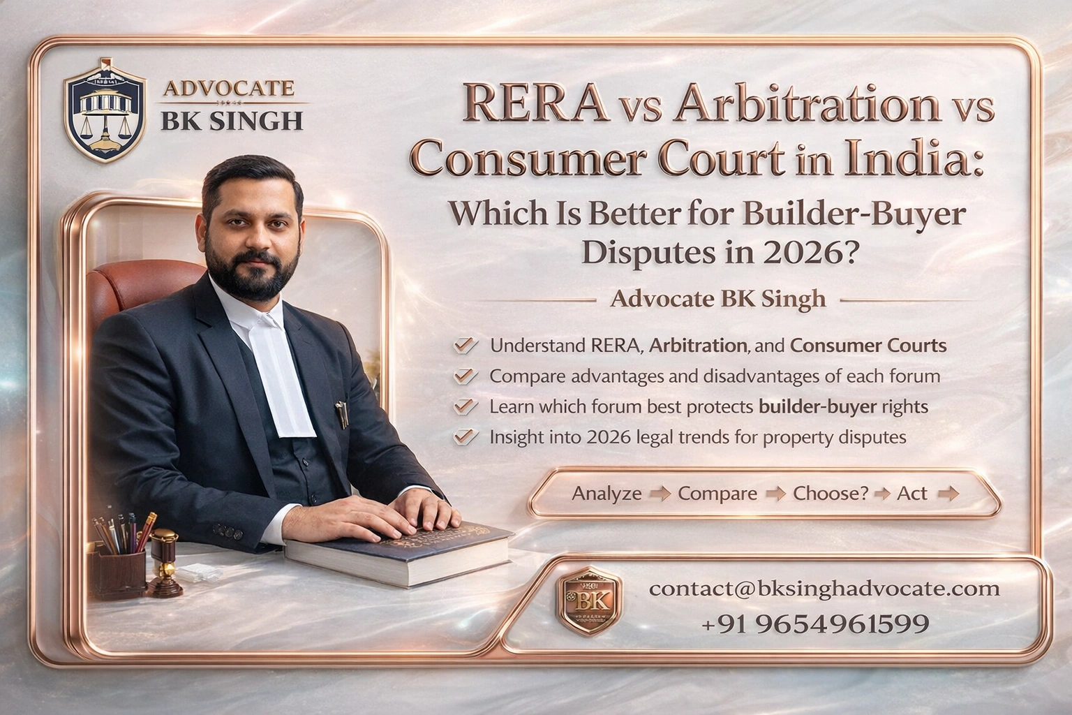 RERA vs Arbitration vs Consumer Court in India Which Is Better for Builder Buyer Disputes in 2026
