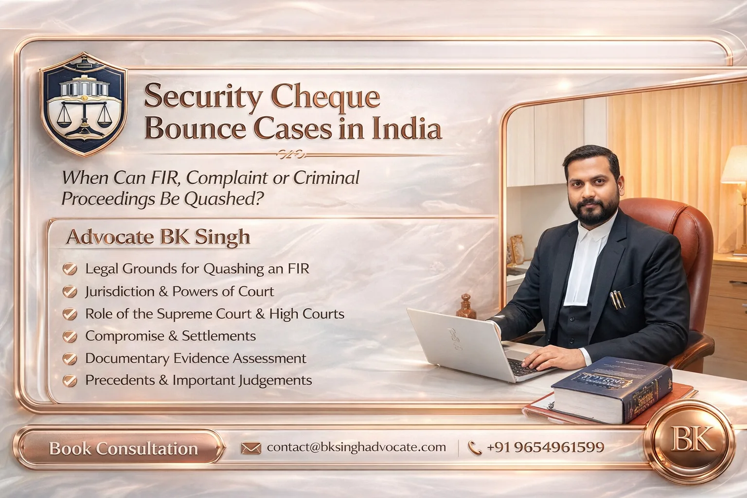 Security Cheque Bounce Cases in India: When Can FIR, Complaint or Criminal Proceedings Be Quashed?